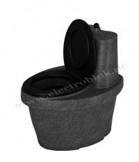 Торфяной туалет Rostok Комфорт (Черный гранит)