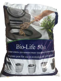 Сухая смесь для торфяных туалетов Bio-Life 50 л
